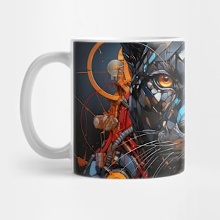 Panther Animal Portrait Colorful Painting Mug